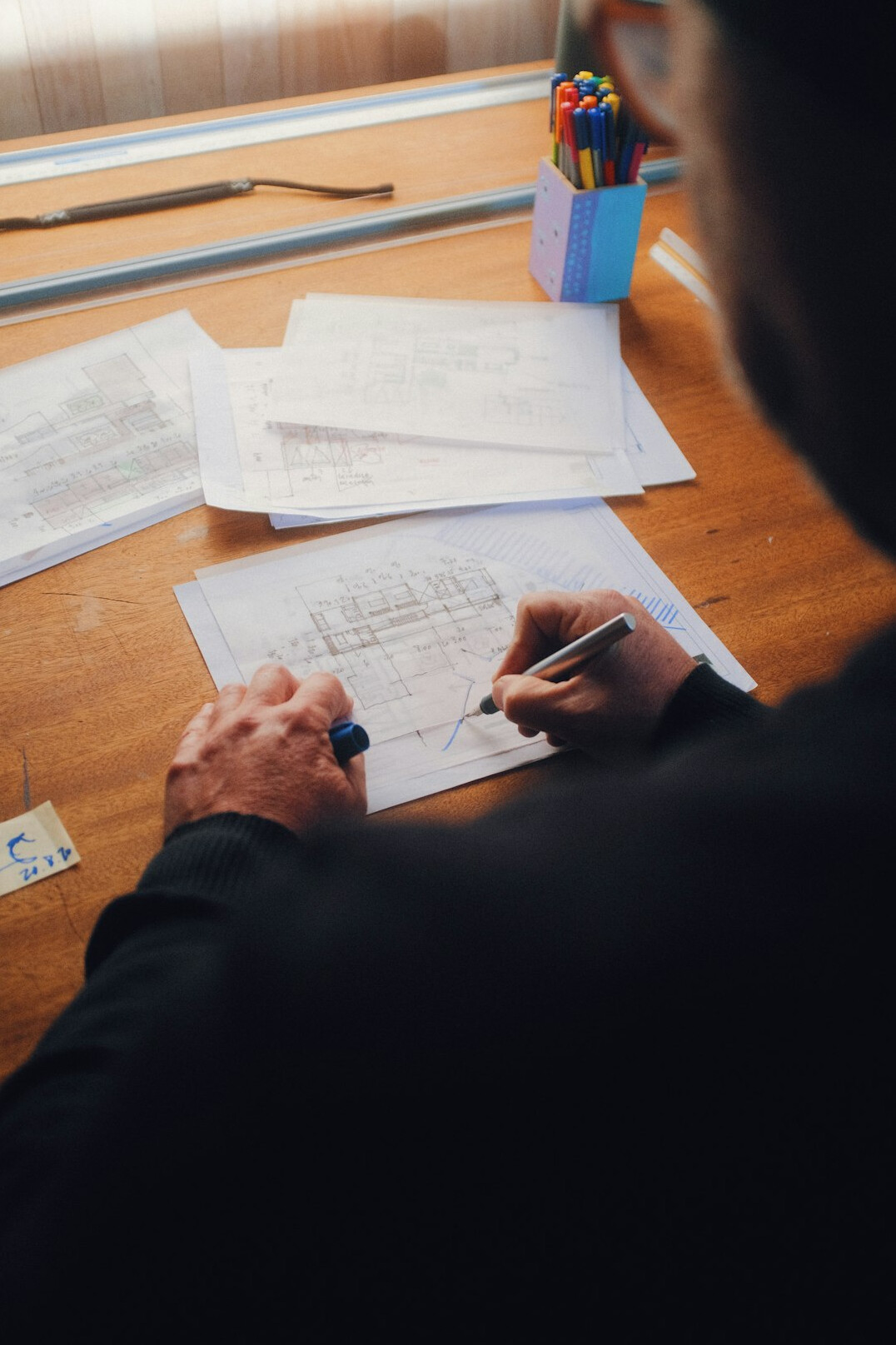 person reviewing financial documents