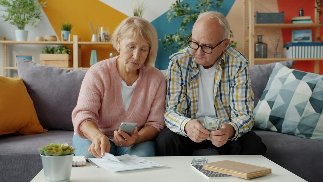 family discussing budget at home